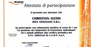 VERIFICHE DISPOSITIVI DI D.P.I.